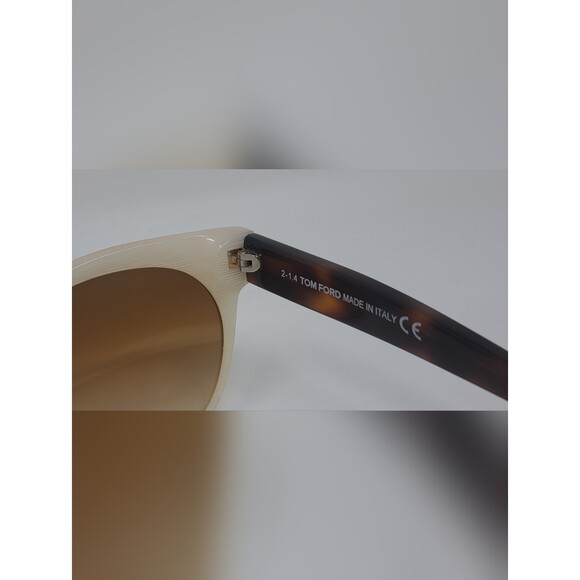 Tom Ford Women\'s Sunglasses Saskia TF330 Ivory Havana Brown Gradient 57-14-140 main image 11
